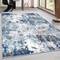 World Rug Gallery Distressed Abstract Blue/Gray/Ivory Area Rug 5'x7' 2085BLUE5X7 - alternate 7